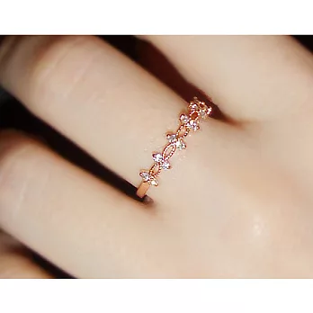 A+ accessories 韓國小物蕾絲款微鑲鋯石戒指