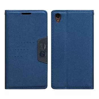 【BIEN】SONY Xperia Z3 時尚金沙紋隱磁可立皮套 (藍)