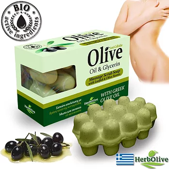 希臘HerbOlive克里特島橄欖甘油去角質按摩皂100g