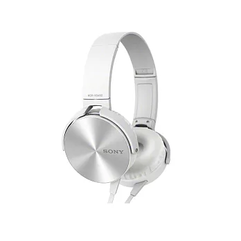 SONY重低音頭戴式耳麥XB450AP白色