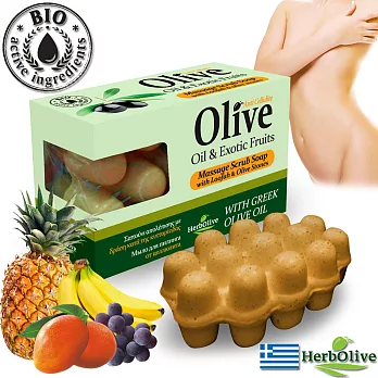 希臘HerbOlive克里特島橄欖綜合水果去角質按摩皂100g
