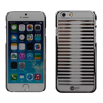 【BIEN】iPhone 6 Plus 感性波浪超薄電鍍硬質保護殼 (銀)
