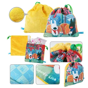 麗莎和卡斯柏-束口袋(絨布)B款(麗+卡)