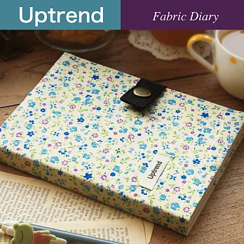 Uptrend Fabric Diary 布手帳‧扉頁裡的小花(星紫)