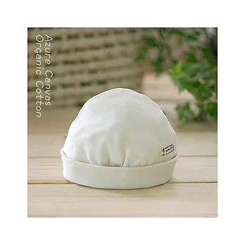 【Azure Canvas藍天畫布】100%有機棉 初生嬰兒帽6M原米色