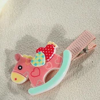 搖搖木馬髮夾‧Alice遇見愛麗絲‧F款胭脂馬