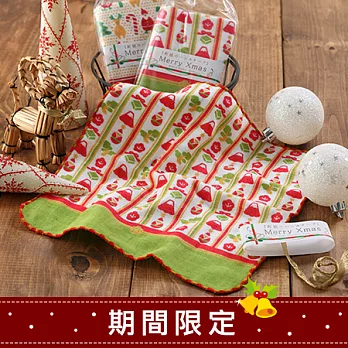 【taoru】Xmas綠色聖誕 - 日本毛巾 25x25 cm (手巾)-給你一個最繽紛的綠色聖誕節~