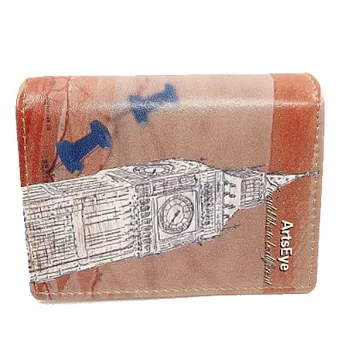 A+ accessories 旅行的意義-手繪世界風情名片夾 (英國大笨鐘)