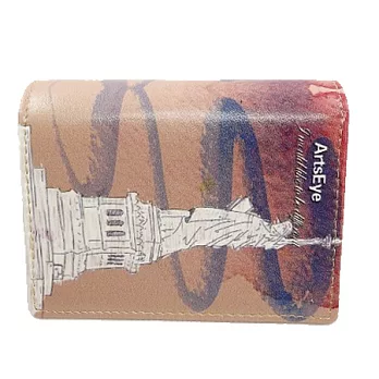 A+ accessories 旅行的意義-手繪世界風情名片夾 (紐約自由女神)