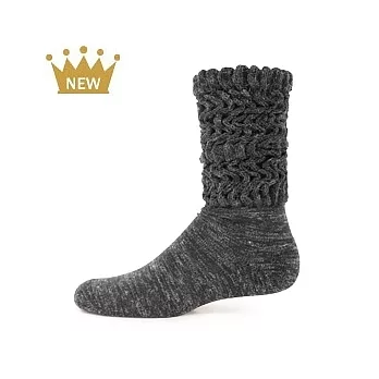 【 PuloG 】針織造型暖暖襪-灰-M