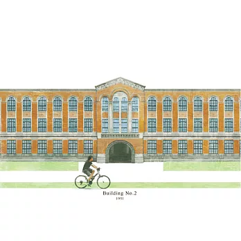 【臺大出版中心 NTU PRESS】建築光影:臺灣大學插畫明信片G 二號館