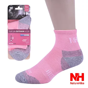 【NH】加厚型戶外機能襪/健行襪/登山襪_女款(粉紅)