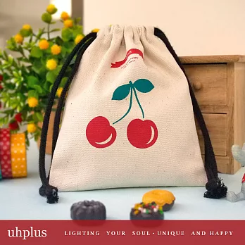 uhplus 迷你束口袋- Conte de fées童趣森林.櫻桃果(米)
