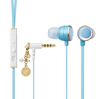 ELECOM 「EAR DROPS Jewel」寶石耳麥-蒂芬妮藍BU