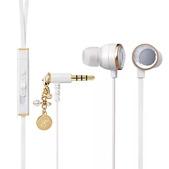 ELECOM 「EAR DROPS Jewel」寶石耳麥-珍珠白WH