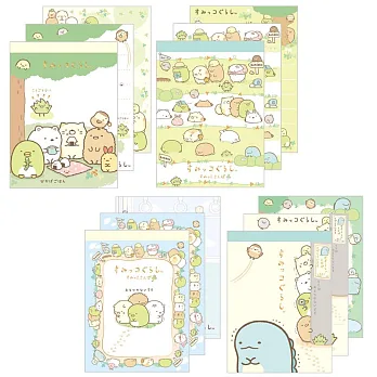 San-X 角落公仔一起去郊遊系列小便條本。(隨機2入)