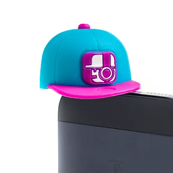 sumneeds Line Cap 棒球帽造型耳機塞捲線器 -藍/粉