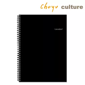 珠友 A4/13K PP雙線圈空白筆記本/80張黑