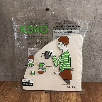 哈亞咖啡【KONO】14人用濾紙 (40入)