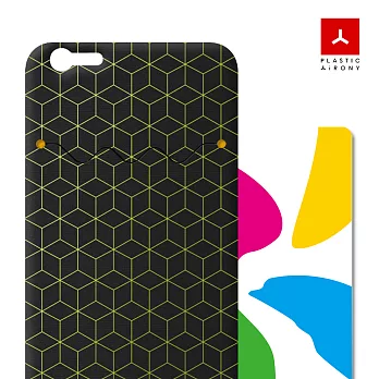 PLASTIC iRONY iPhone 6/6S 專用背貼 幾何紋路系列 -立方體黑