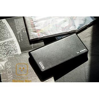 Mantou Man『大皮夾』20000mAh 行動電源(日韓電芯)黑