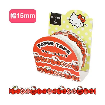 《Sanrio》HELLO KITTY花邊裝飾造型紙膠帶(蝴蝶結)