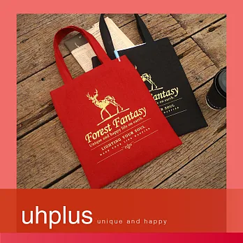 uhplus 閱讀隨行讀書袋- 馴鹿(紅璽金)_限定版
