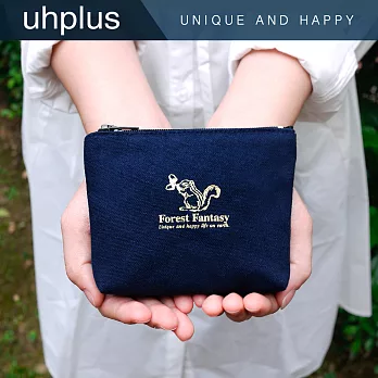 uhplus Forest Fantasy /奇幻森林小物包(松鼠深藍)
