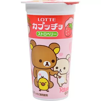 日本【LOTTE】懶懶熊草莓巧克力杯