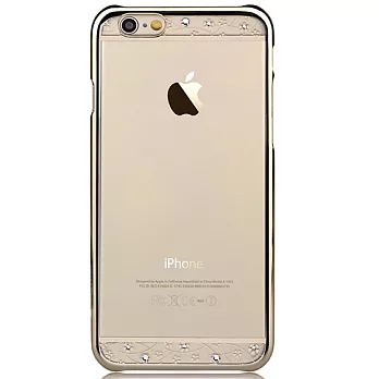 Comma iPhone 6 Plus 星空水鑽電鍍外殼香檳金