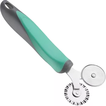 《TRUDEAU》2in1好握花邊輪刀(灰綠)