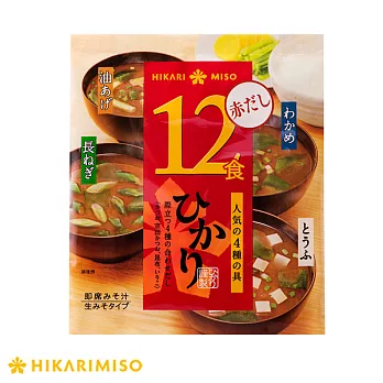 日本【HIKARI】味噌湯-綜合(12食)-赤味噌
