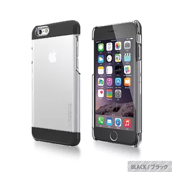 【日本MOTOMO】Wing透明感手機保護殼iPhone6 Plus黑