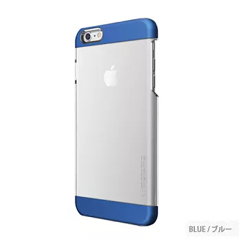 【日本MOTOMO】Wing透明感手機保護殼iPhone6 Plus藍