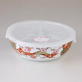 <有田燒>三格微波油切碗(古伊万里彩帶梅)