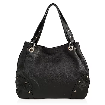 【嚴選CHENSON真皮】潘朵拉.奇幻摩登肩背包/醇黑(LAL41021-3)