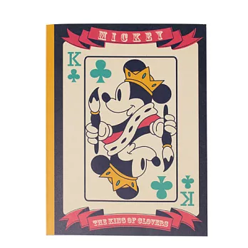 《sun-star》迪士尼奇幻魔術系列B5膠裝筆記本(神秘撲克)