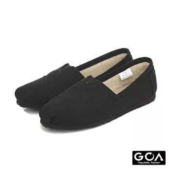 GOA 格紋毛呢內刷毛輕便鞋36黑色