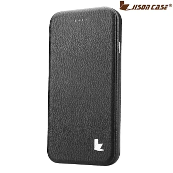 JisonCase iPhone 6 plus 5.5專用 左翻站立皮套 黑色