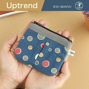 Uptrend 京文樣零錢包│丸小紋‧瑠璃紺