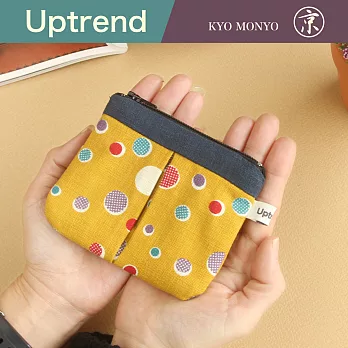 Uptrend 京文樣零錢包│丸小紋‧山吹色