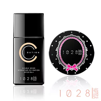 1028絕佳氣色組(恆采保濕CC粉底蜜 SPF25 PA++ +玻尿酸雙采保濕粉餅SPF25★MINI)OC-01 淺陶色