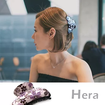 【Hera】赫拉 田園碎花風馬尾夾/髮夾/大抓夾(四色任選)碎花紫