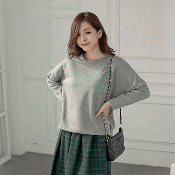 【韓國連線】。韓國製 SWEET厚刷毛上衣 灰系
