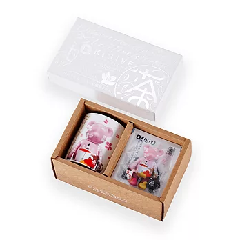 【KiGiVE】熊嘻遊台灣-熊蜜香禮盒 馬克杯+7入茶包盒裝
