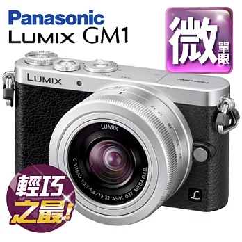 Panasonic GM1 + 12-32mm 變焦鏡組 (銀色) 公司貨銀色