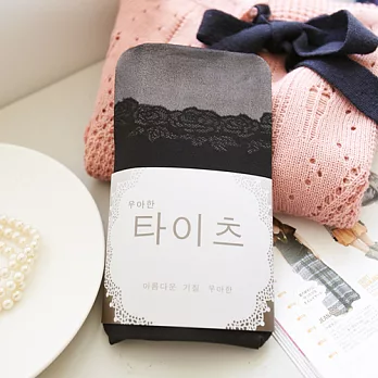 【韓國連線】。浪漫及膝玫瑰絲襪 黑系