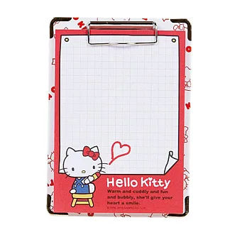 Sanrio HELLO KITTY迷你夾板附方格便條紙