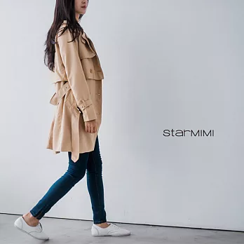 【STARMIMI】三穿式風衣外套兩件式組合*2色S卡其