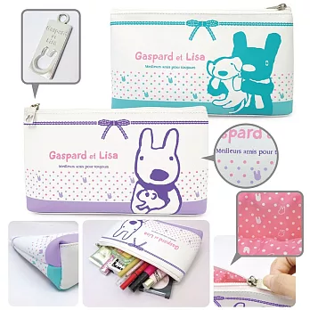 麗莎和卡斯柏-萬用包(皮質)B款(麗+卡)